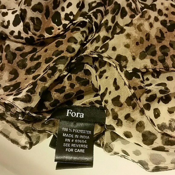 leopard Fora scarf - Picture 2 of 4